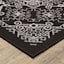 (D475) Black Medallion Runner, 2x5
