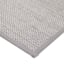 Solid Grey Textured Washable Kitchen Runner, 2x5