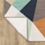 (D545) Mint Julep Geo Area Rug, 7x9