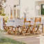 (E457) Ruby Natural Flatweave Outdoor Area Rug, 8x10