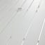 Grammercy White Steel Slat Patio Dining Table, 60x36