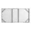 Crosby St. Embellished Black & White Abstract Canvas Wall Art, 25x50