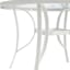 Woodhill Round Patio Dining Table, White