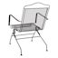 Woodhill Metal Motion Patio Dining Chair, Black