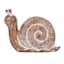 Honeybloom Rustic Snail Outdoor Garden Statue, 10"