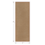 Solid Natural Textured Puffback Washable Kitchen Runner, 2x5