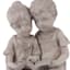 Boy & Girl Outdoor Garden Statue, 16"