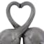 Elephants Heart Outdoor Garden Statue, 12"