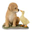 Dog & Duck Outdoor Garden Statue, 10"