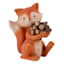 Campfire Fox with Firewood Outdoor Garden Statue, 8"