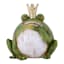 Frog Crown Outdoor Garden Statue, 6"