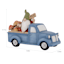 Truck with Gnome Outdoor Garden Statue, 8"