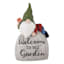 Welcome Gnome on Rock Outdoor Garden Statue, 9"