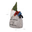 Welcome Gnome on Rock Outdoor Garden Statue, 9"