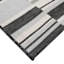 Crosby St. Charcoal Grey & Ivory Striped Reversible Doormat, 2x3