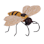 Honeybloom Honey Bee Decorative Planter Hanger, 3"