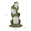 Honeybloom Stacked Frogs Outdoor Garden Statue, 11"