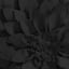 Black Petal Outdoor Throw Pillow, 18"