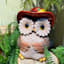 Owl Outdoor Garden Statue, 10"