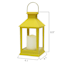 Yellow Outdoor Solar Lantern, 9"