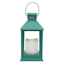 Turquoise Outdoor Solar Lantern, 9"