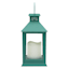 Turquoise Outdoor Solar Lantern, 9"