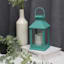 Turquoise Outdoor Solar Lantern, 9"
