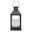 Black Outdoor Solar Lantern, 9"