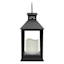Black Outdoor Solar Lantern, 9"