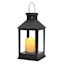 Black Outdoor Solar Lantern, 9"