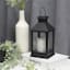 Black Outdoor Solar Lantern, 9"