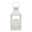 White Outdoor Solar Lantern, 9"