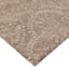 (C202) Hayne Neutral Floral Shag Area Rug, 8x10