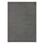 (E498) Crosby St. Textured Charcoal Outdoor Area Rug, 5x7