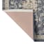 Navy Blue Floral Print Washable Accent Rug, 27x45