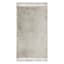 Grey Knit with Fringe Washable Accent Rug, 2x4