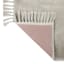 Grey Knit with Fringe Washable Accent Rug, 2x4