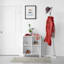 Grey Knit with Fringe Washable Accent Rug, 2x4