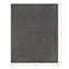 (E498) Crosby St. Textured Charcoal Outdoor Area Rug, 8x10