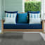 (E498) Crosby St. Textured Charcoal Outdoor Area Rug, 8x10