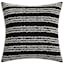 Crosby St. Black Squiggle Stripe Square Outdoor Throw Pillow, 18"