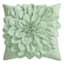 Providence Light Green Petal Outdoor Throw Pillow, 20"