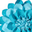 Blue Multicolor Petal Outdoor Throw Pillow, 18"