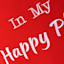In My Happy Place Coral Square Outdoor Throw Pillow, 18"
