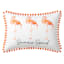 Flamingo Summer Squad Lumbar Outdoor Throw Pillow, 13x18