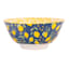 Navy & Yellow Lemon Print Bowl, 4.5"