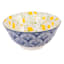 White & Blue Lemon Print Bowl, 4.5"