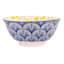 White & Blue Lemon Print Bowl, 6"