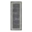 Bistro Charcoal Border Gelback Washable Kitchen Runner, 2x5
