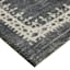 Bistro Charcoal Border Gelback Washable Kitchen Runner, 2x5